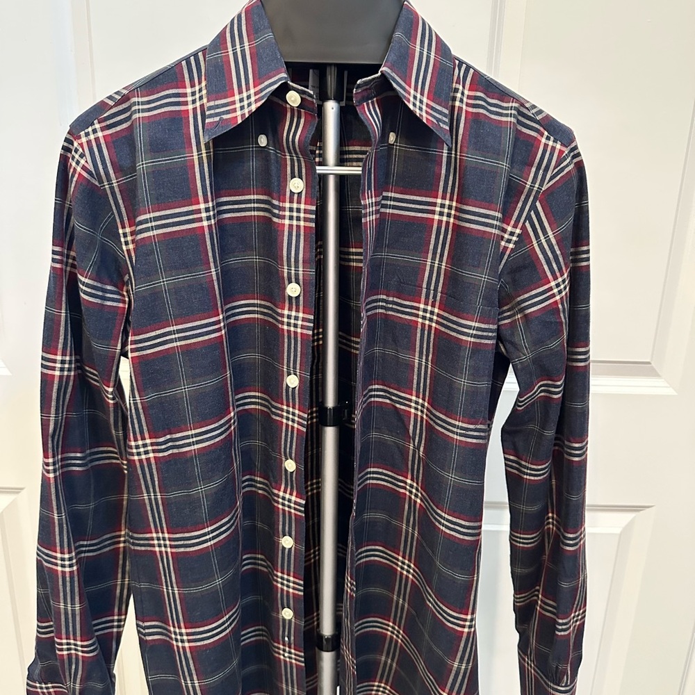 Brooks Brothers Casual Blue and Red Button Down Shirt